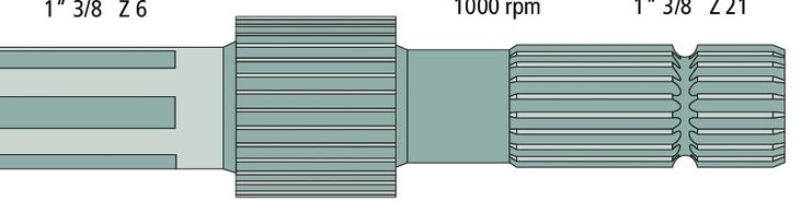 Garnitură inelară pentru 540 RPM la mijloc 32 de caneluri