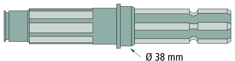 Capat final priza de putere Lungime: 225 mm