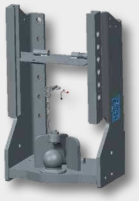 Sauermann Suport de remorcare - 7100 mm lungime, cu Piton-Fix, HS 4825-SDF-71