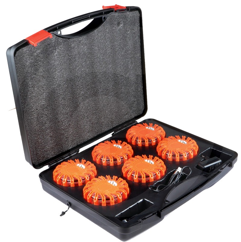 Lampa intermitenta cu LED - galben