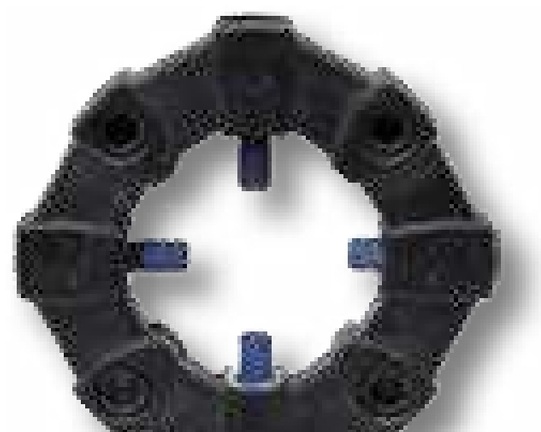 Centa Cuplaj elastic - Incl. accesorii surub: 8 bucăți ISO4762 16X050 08.8-IP și știft de tensionare: 4 bucăți DIN7346 0