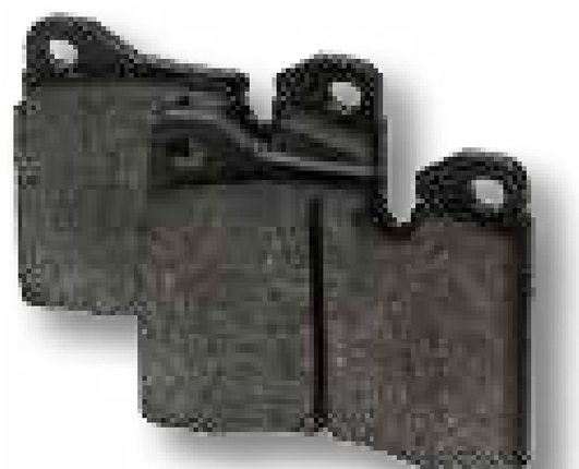 Set placute frana - 90 x 15 x 70 mm pentru arbore cardanic Sabot frana Knott