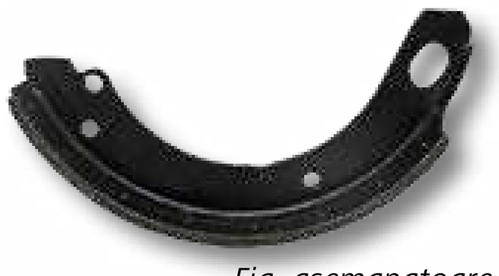 Sabot de frana - scurt, 350 x 60 mm
