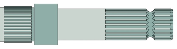 Capat final pentru priza de putere 286,5 mm