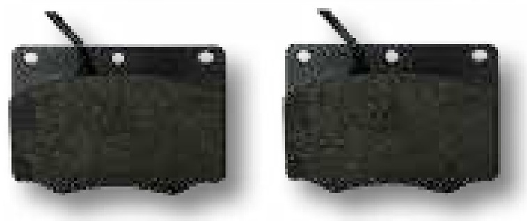 Set placute frana - 40 km/h, 98 x 15 x 68 mm