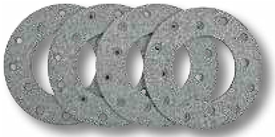 Set placute frana - grosime 5 mm Ø = 153 x 80 mm cu nit