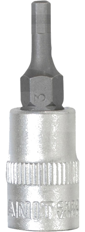 BLACK EDITION • Tubulara cu bit 1/4", hex. int., 3 mm 37 mm