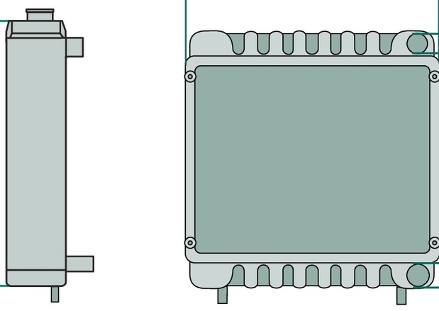 Radiator aluminiu/cupru