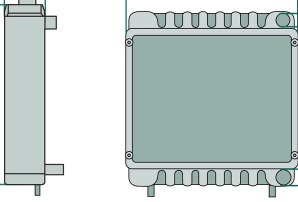 Radiator aluminiu/cupru