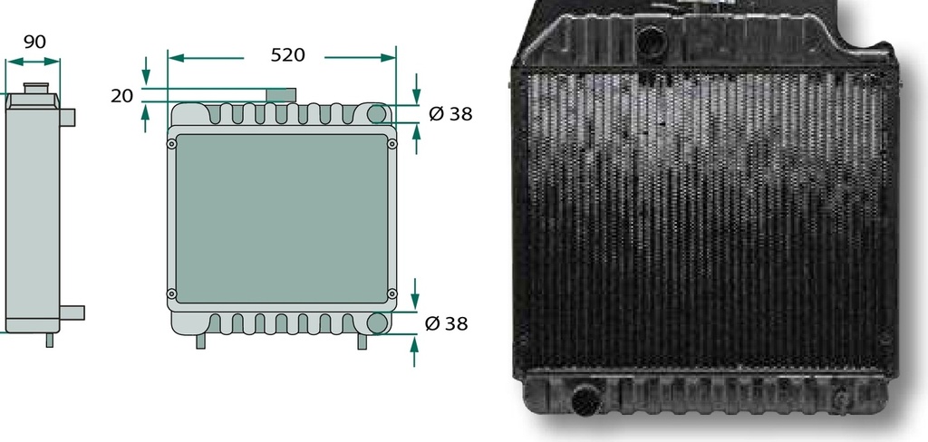 Radiator - ptr. tractoare fara cabina