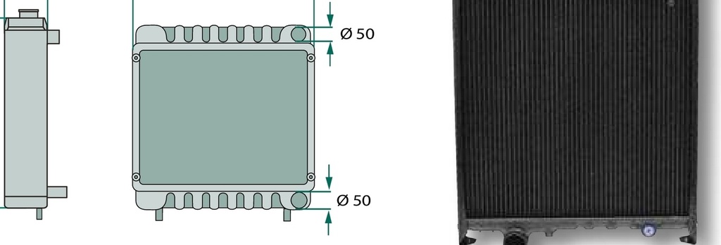 Radiator aluminiu/plastic