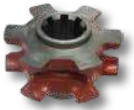 Pinion de lant - exterior, 6 dinti