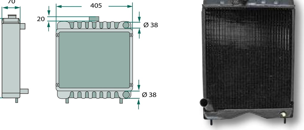 Radiator - ptr. 4 cilindrii