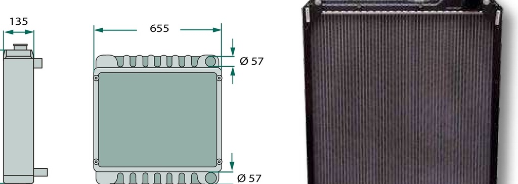 Radiator aluminiu, plastic