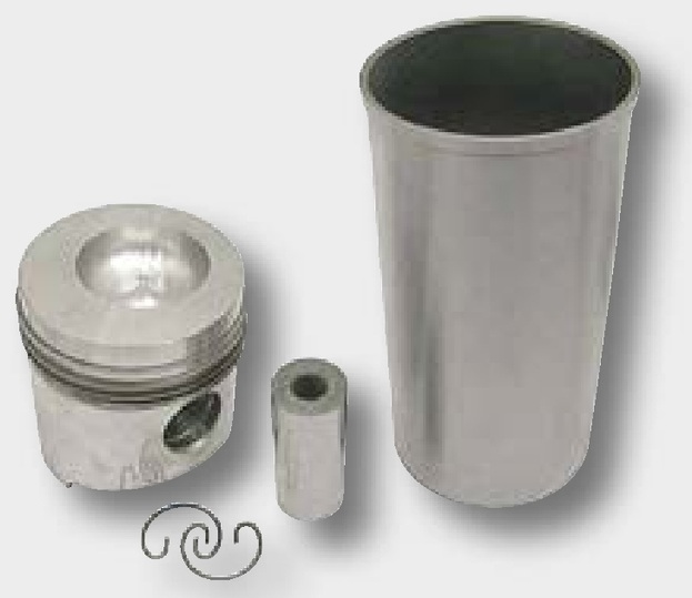 KS Set piston cpl. - 4 inele, diametru 105 mm, Bolt Ø 35 x 82 mm, Camera de combustie, diametru 62 mm, Adâncimea camerei