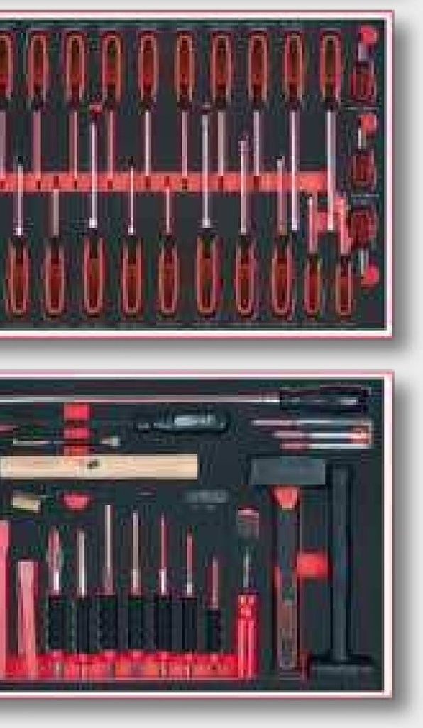 Carucior scule + set sistem SCS, utilaje agricole, 310-piese Sistem de inserare sistem KS TOOLS, utilaje agricole, 310 b