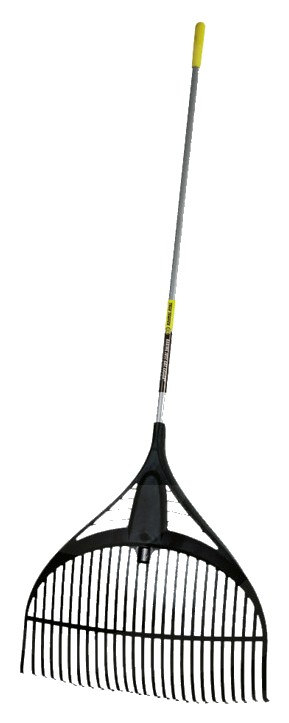 TrueTemper Laubrechen Amerik. PVC mit metalstiel & D Griff - mit beschichtetem Metallstiel, 26 Zinken