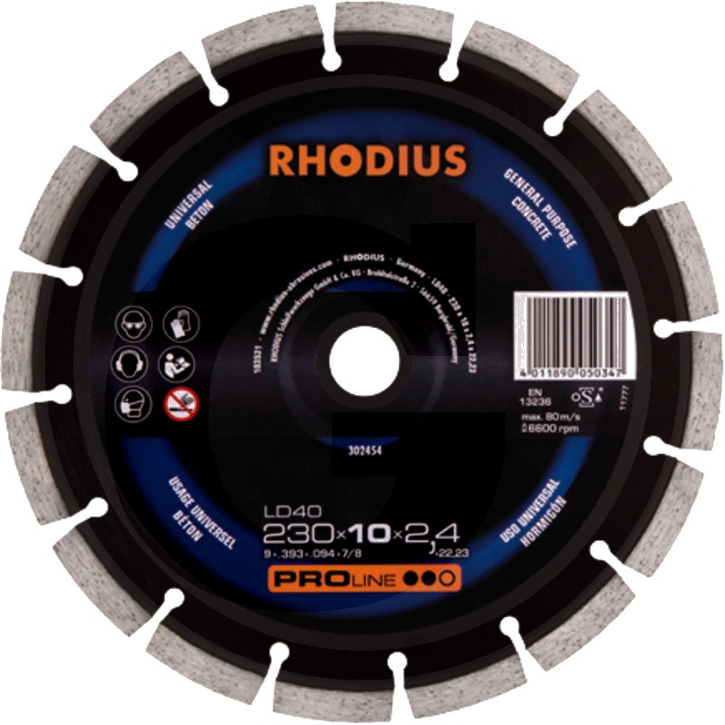 RHODIUS Disc diamantat de taiere LD40 - LD40