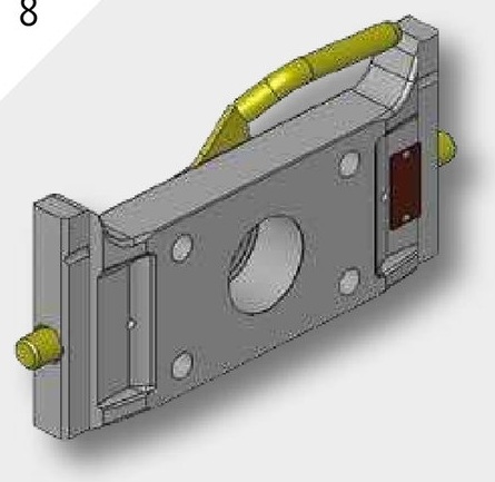 Scharmüller Placa adaptorJSV - Înălțime reglabilă cu mâner