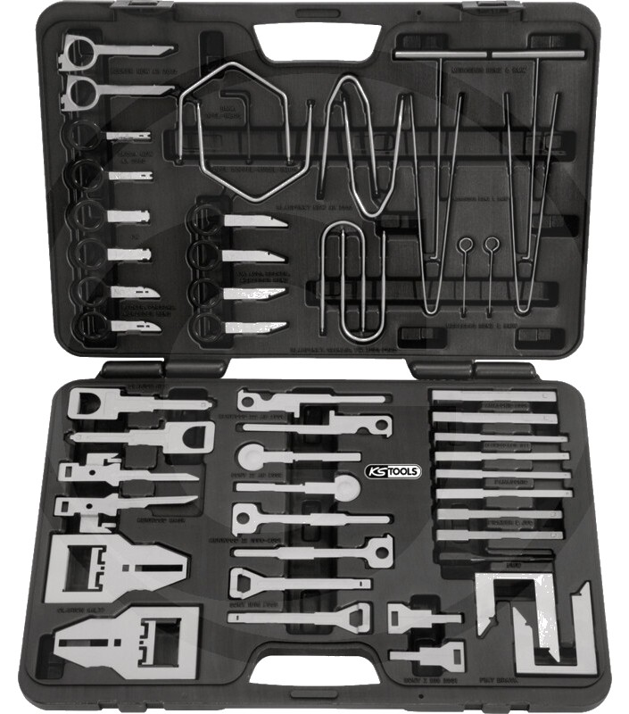 KS Tools Sistem radio de navigație - potrivit pentru toate tipurile de radio (auto/) obișnuite ; Material = otel special