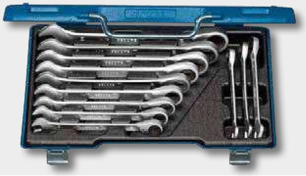 KS Tools Set chei combinate cu clichet, 8-19 mm - GEARplus, 12 buc.
