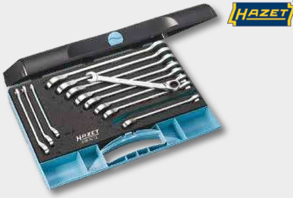 KS Tools Set chei combinate cu clichet, 8-19 mm - GEARplus, reversibil, 12 buc.