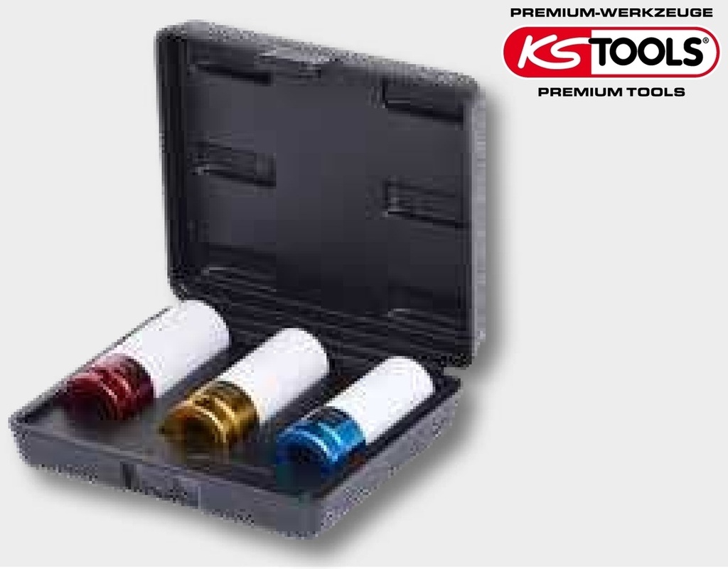 KS Tools SlimPOWER Impact-Stecknuss-Satz, 3-tlg., 168 mm