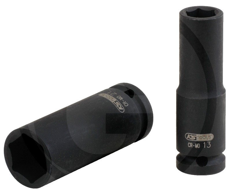 KS Tools 1/2" Sechskant-Kraft-Stecknuss, lang, 12 78 mm
