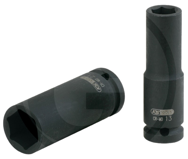 KS Tools 1/2" Sechskant-Kraft-Stecknuss, lang, 22mm 78 mm