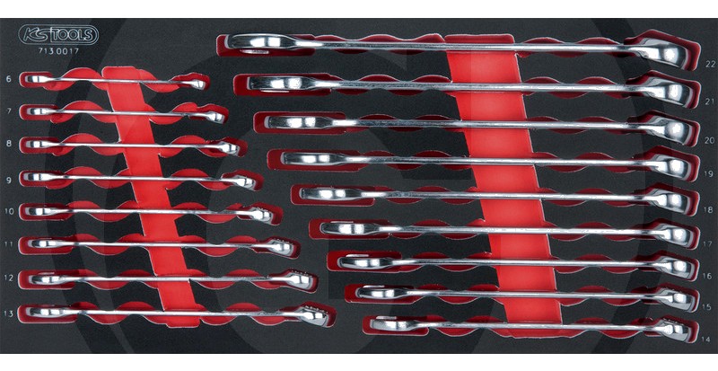 KS Tools Set chei inelare - 17-buc.