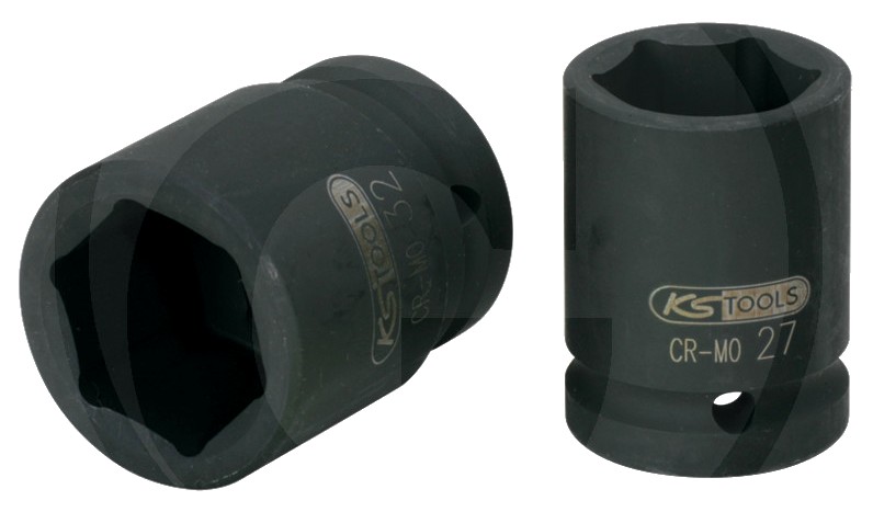 KS Tools 3/4" Mufa de rezistenta hexagonala, scurta, 30mm 53 mm