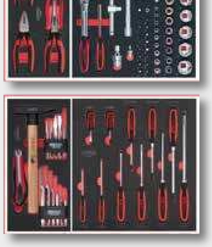 KS Tools Set ciocane si batatoare - 13 de buc.