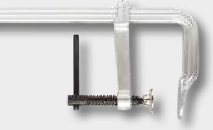 KS Tools Ganzstahl-Schraubzwinge mit Knebel, 120- 500 mm