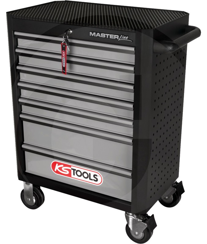 KS Tools MASTERline Carucior de atelier - negru/argintiu
