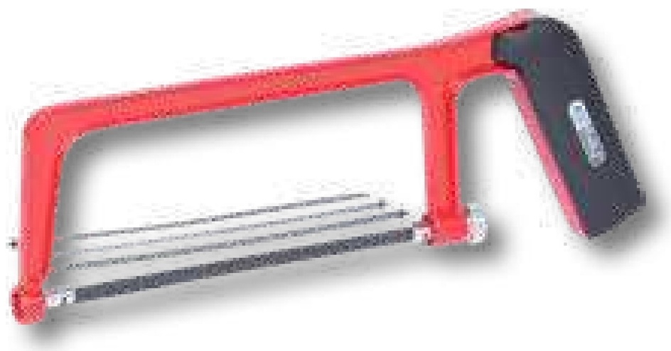 KS Tools Arc pentru ferastraul de mana, 150mm - cu 24 de dinți, cu mâner din plastic negru, inclusiv lamă de ferăstrău u