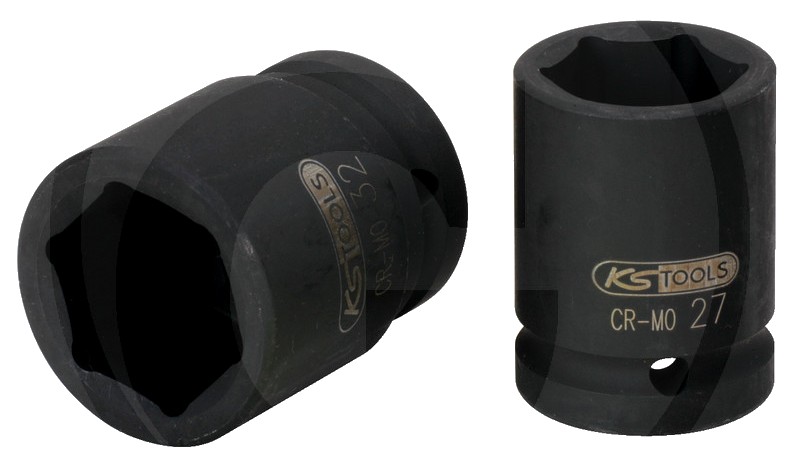 KS Tools 1" Sechskant-Kraft-Stecknuss, kurz, 95mm 107 mm