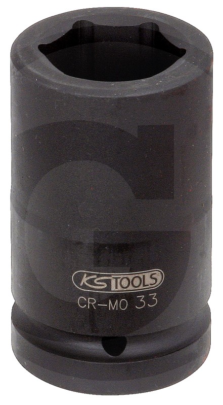 KS Tools 1" Sechskant-Kraft-Stecknuss, lang, 50mm 100 mm