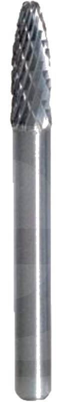 KS Tools HM Stift frezare arcuit forma F, 3mm 120 mm
