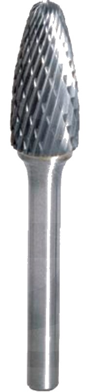 KS Tools HM Stift frezare arcuit forma F, 12mm 144 mm