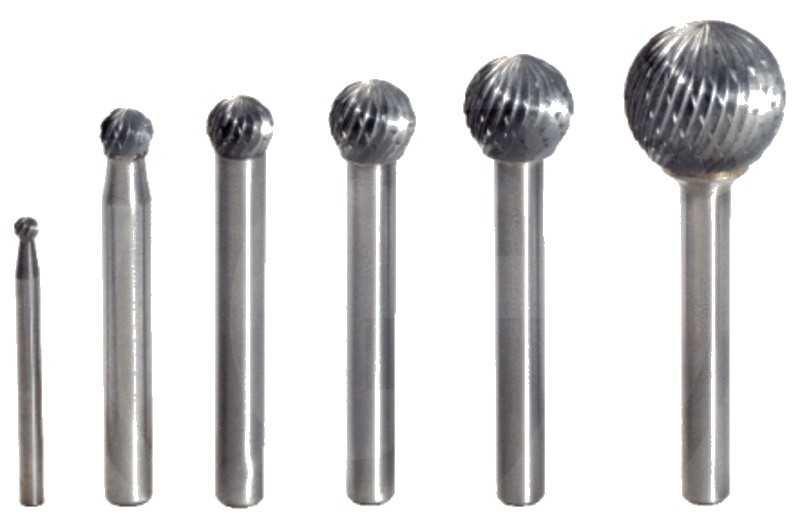KS Tools HM stift cu bile de formă D, 8mm 145 mm