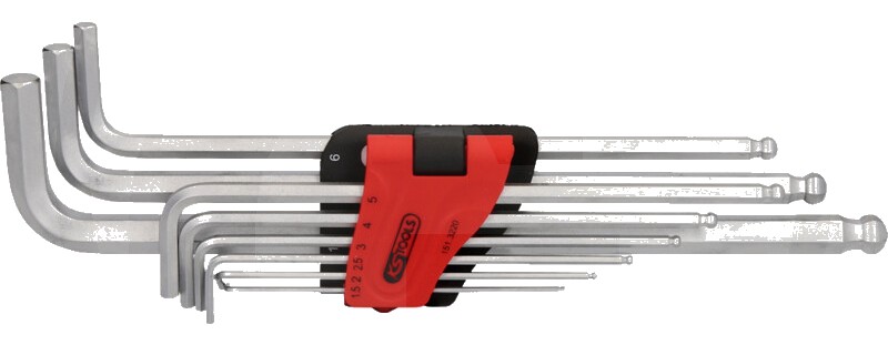 KS Tools Set de chei cu bilă XL - 9 piese