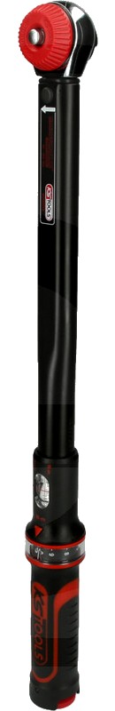 KS Tools Cheie dinamometrică cu clichet, 1/2" - ERGOTORQUE®precizie, buton rotativ, 80-420 Nm