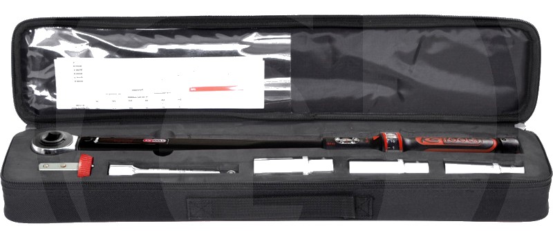 KS Tools Drehmomentschlüssel-Satz mit Drehkopf-Um - Set de 5 piese cu cap de clichet cu buton rotativ