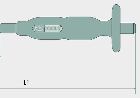 KS Tools Splintentreiber, Ø 4 mm, zylindrisch 180 mm