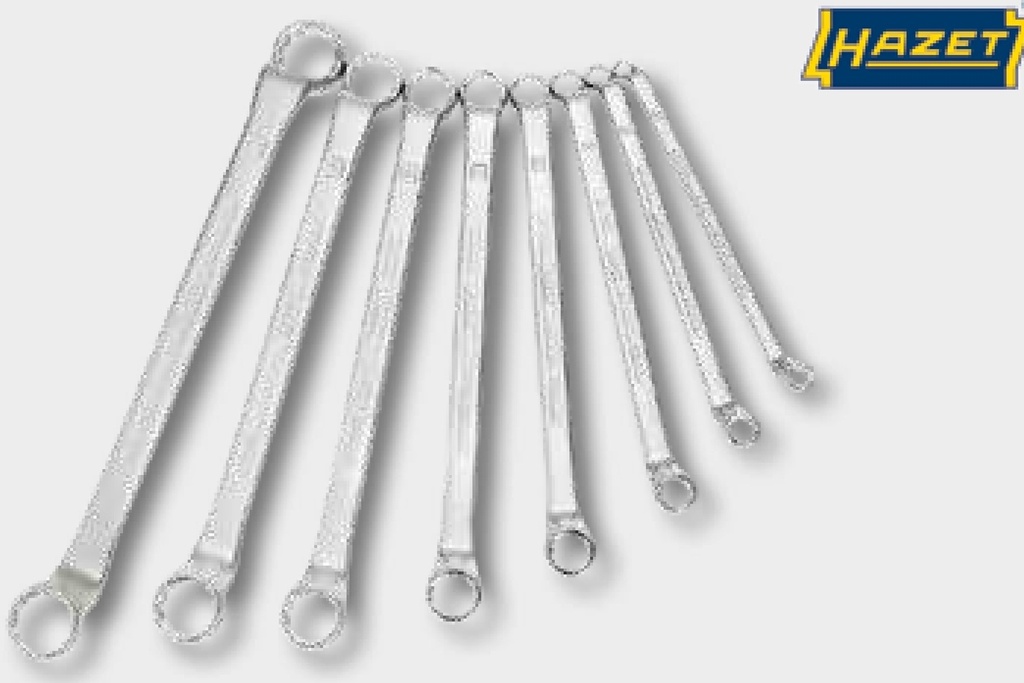 KS Tools Doppelringschlüssel-Satz, 12-tlg. gekröpft, 6x7-30x32mm 406 mm