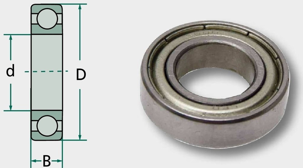 Rulment cu role canelate 61801 12 mm