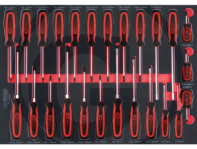 KS Tools ERGOTORQUEplus® Schraubendreher-set - 25-buc.
