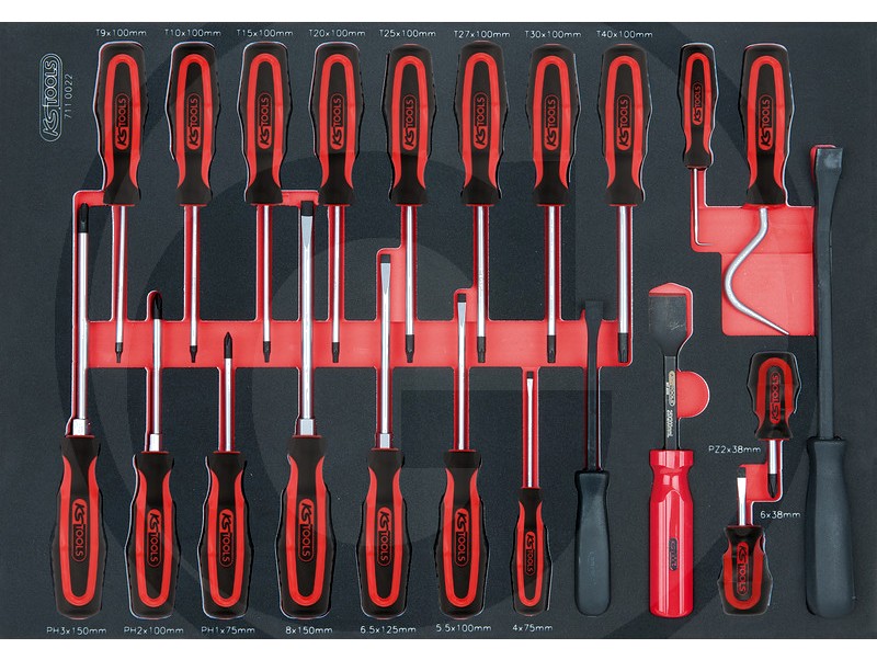 KS Tools SCS Set surubelnite si ciocane - 22 de buc.