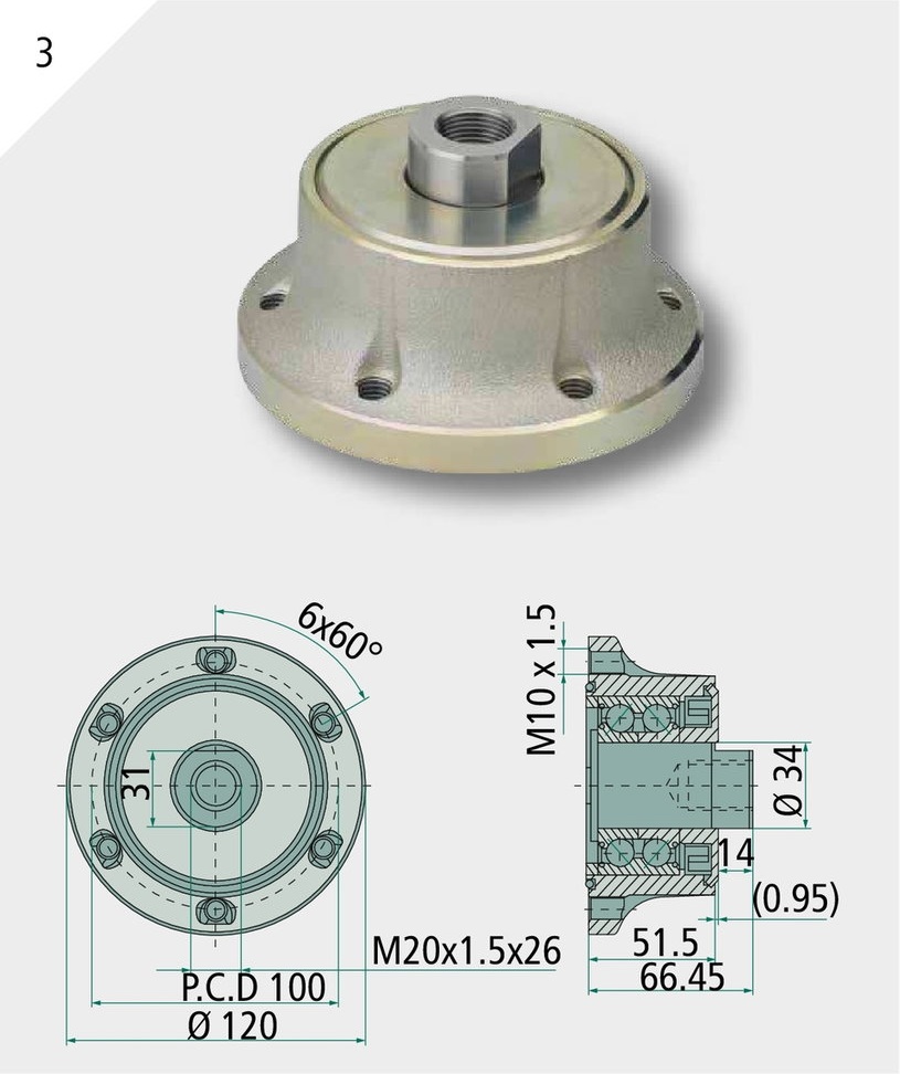 NSK Disc Agri Hub M20 x 1,5