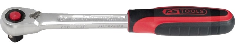 KS Tools Cârlig reversibil 1/2", 245 mm, 72 dinți - SlimPOWER